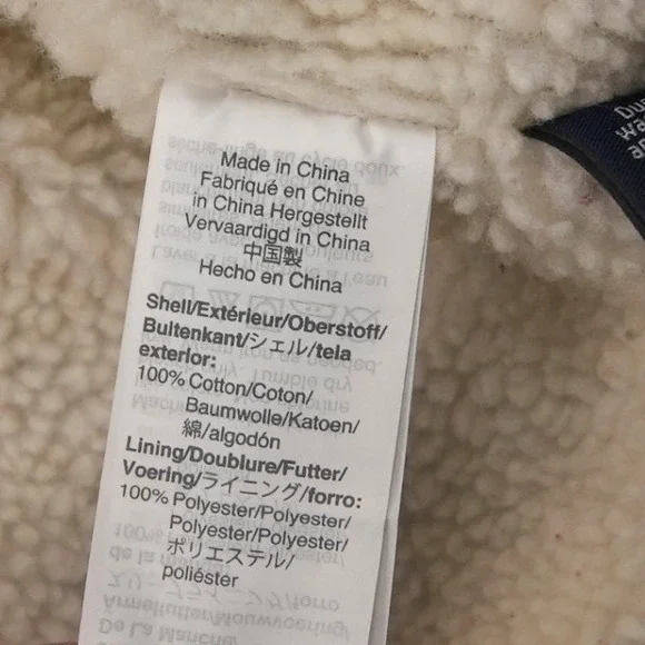 Madewell Western Women Sherpa Lined Denim Jacket Oversized Jean Trucker Coat S - Picture 10 of 11